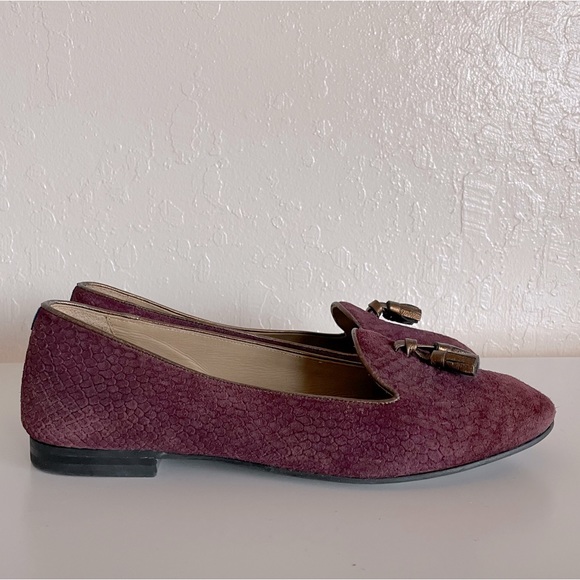 Chatelles Paris Anthropologie Suede Slippers Flats - Picture 5 of 13